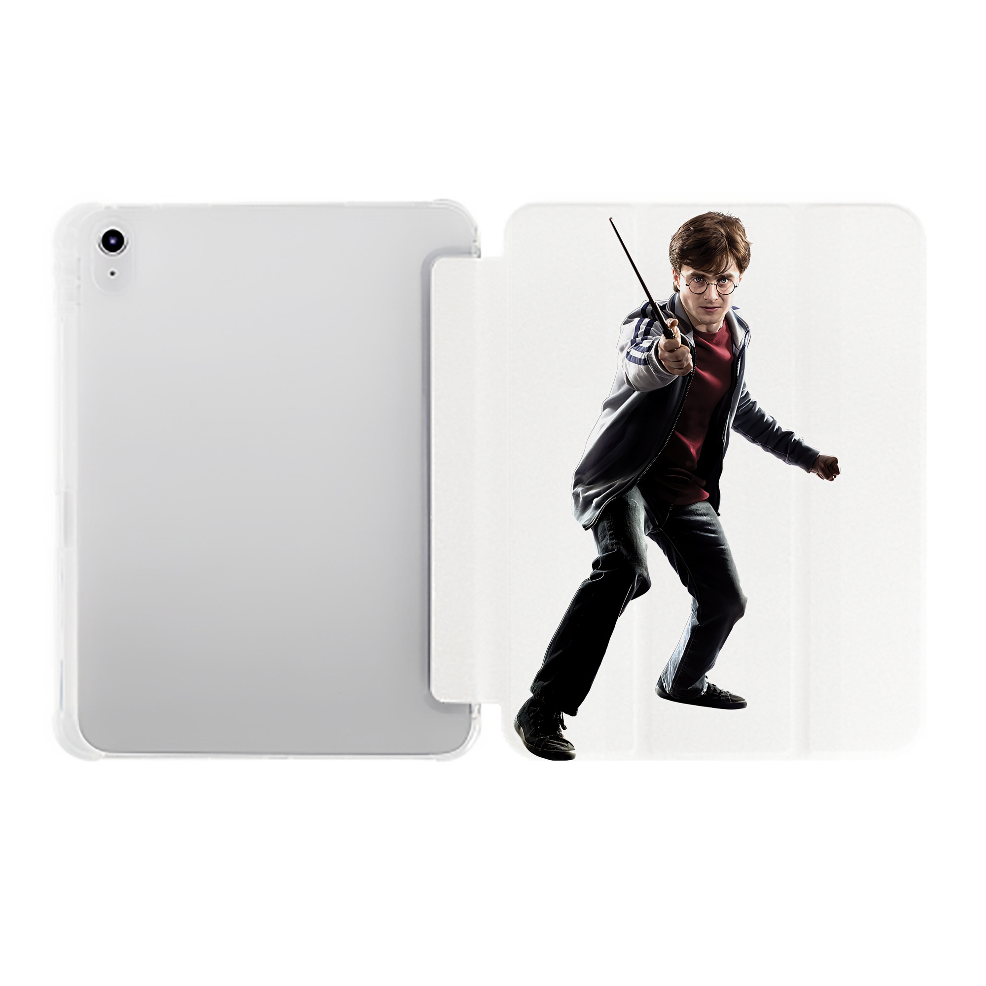 （画像用） Harry Potter ハリー・ポッターシリーズ IPad ケース ペン収納付き 三つ折りスタンド PUレザー×シリコン 対応機種9.5/10.5/10.9インチ